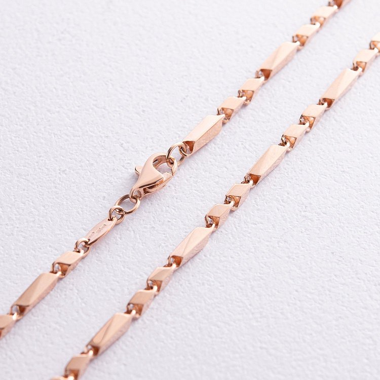 Фантазийная цепочка в красном золоте ц00472 от ювелирного магазина Оникс