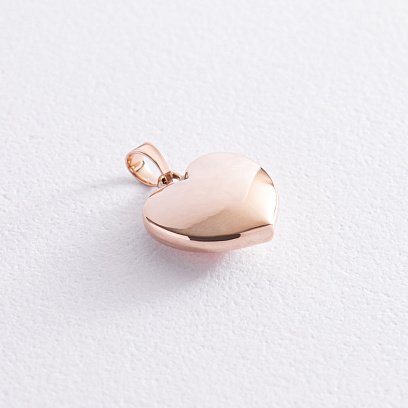 Кулон "Сердце" в красном золоте п03664 №3