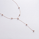 Кольє "Кульки" у червоному золоті кол02583 от ювелирного магазина Оникс - 1