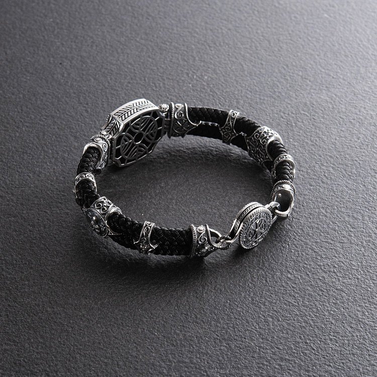 Срібний браслет "Архангел Михаїл" (онікс) 1377 від ювелірного магазину Онікс - 8