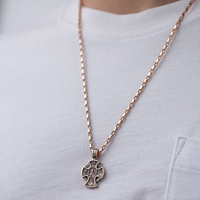 Православний хрест "Господь Вседержитель. Ангел Хранитель" п01827 №2