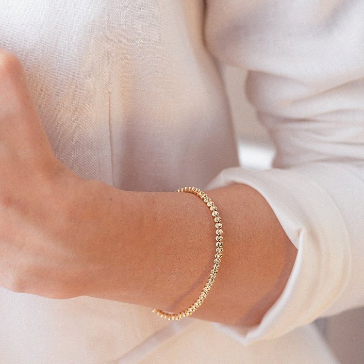 Браслет з жовтого золота б04167 від ювелірного магазину Онікс - 6