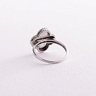 Серебряное кольцо "Клевер" с фианитом 583к от ювелирного магазина Оникс - 4