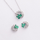 Золотое колье с изумрудами и бриллиантами колб0181ca от ювелирного магазина Оникс - 2