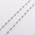 Серебряная цепочка "Кубики" 15243 от ювелирного магазина Оникс - 2