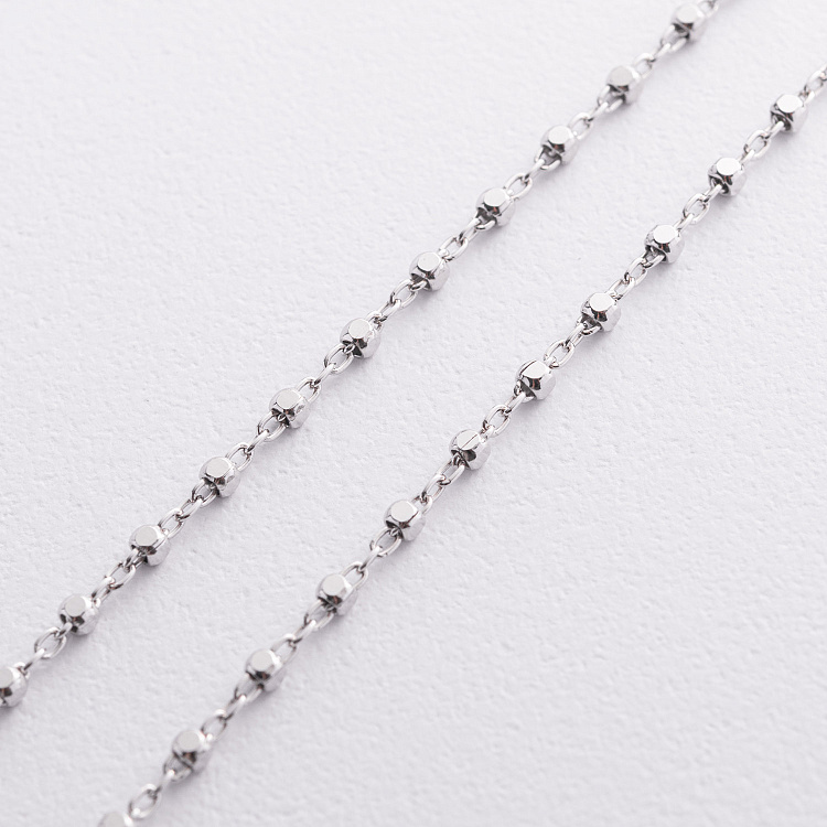 Серебряная цепочка "Кубики" 15243 от ювелирного магазина Оникс - 2