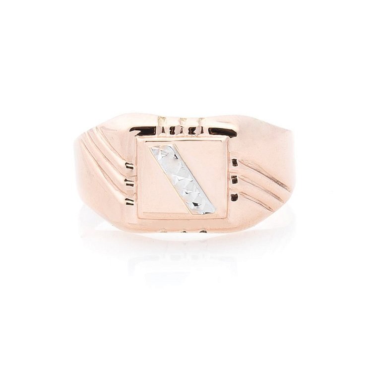 Золота печатка без каменів к05132 від ювелірного магазину Онікс - 2