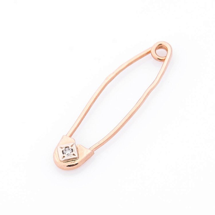 Золота шпилька з фіанітом зак00009 від ювелірного магазину Онікс