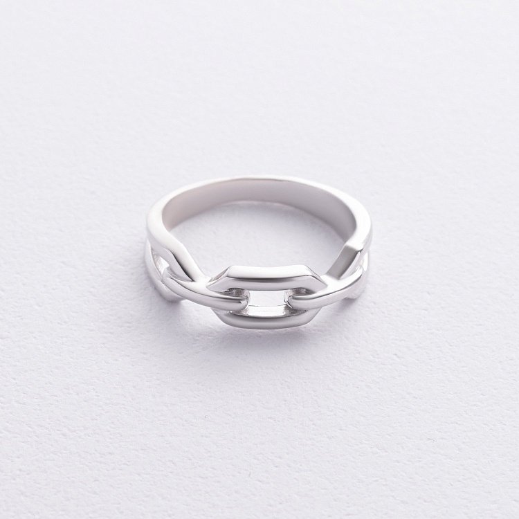 Срібна каблучка "Ланцюжок" 112821 від ювелірного магазину Онікс - 2