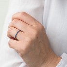Золотое кольцо с синими сапфирами кб0116ch от ювелирного магазина Оникс - 2