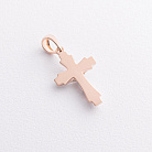 Золотой крестик "Распятие" п04083 от ювелирного магазина Оникс - 1