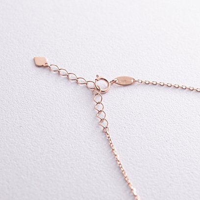 Кольє з кульками у червоному золоті кол02377 №5