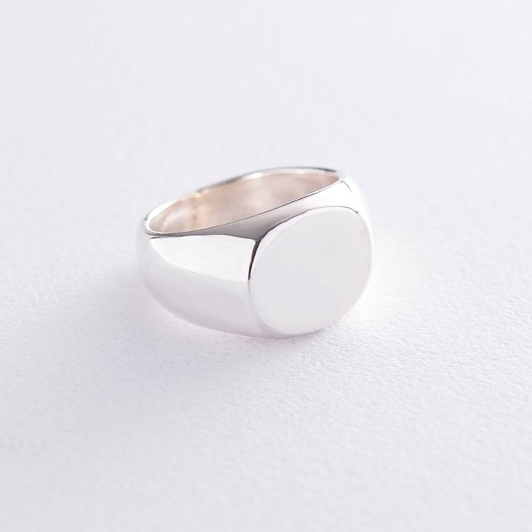 Срібна печатка (можливе гравіювання) 112518 від ювелірного магазину Онікс