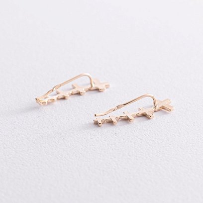 Золоті сережки - клаймбери Прагнення с07482 №4
