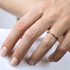 Тонкое кольцо "Минимализм" в красном золоте обр00342 от ювелирного магазина Оникс - 8