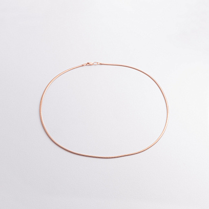 Кольє "Gisele" у червоному золоті (снейк - 2 мм) ц00321-2 №2