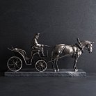 Серебряная фигура ручной работы извозчик от ювелирного магазина Оникс