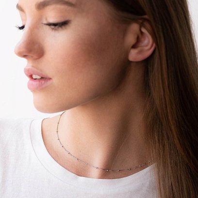 Срібне кольє "Витонченість" 181055 №3