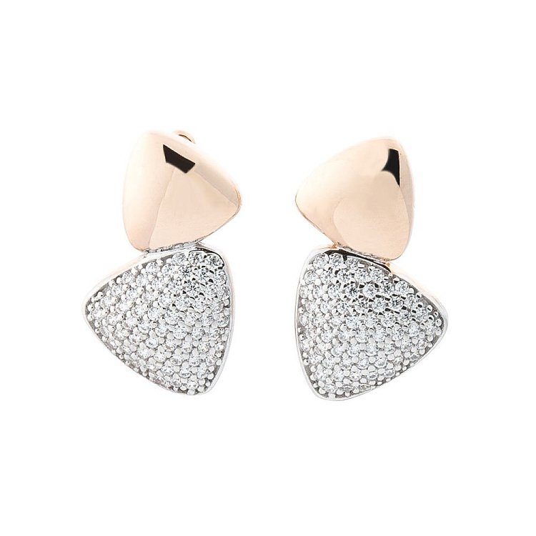 Золотые серьги с фианитами с05111 Золотые серьги с фианитами с05111 от ювелирного магазина Оникс