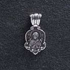 Срібна ладанка "Божа Матір Семистрільна" 133048 от ювелирного магазина Оникс - 3
