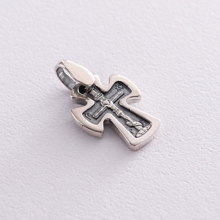 Православный крест "Спаси и сохрани" 131739 от ювелирного магазина Оникс - 3