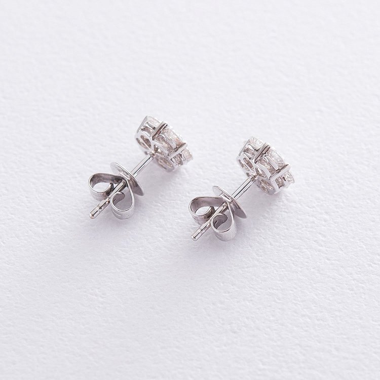 Золотые серьги-пусеты (бриллиант) с202 - 2 Золотые серьги-пусеты (бриллиант) с202 от ювелирного магазина Оникс - 2