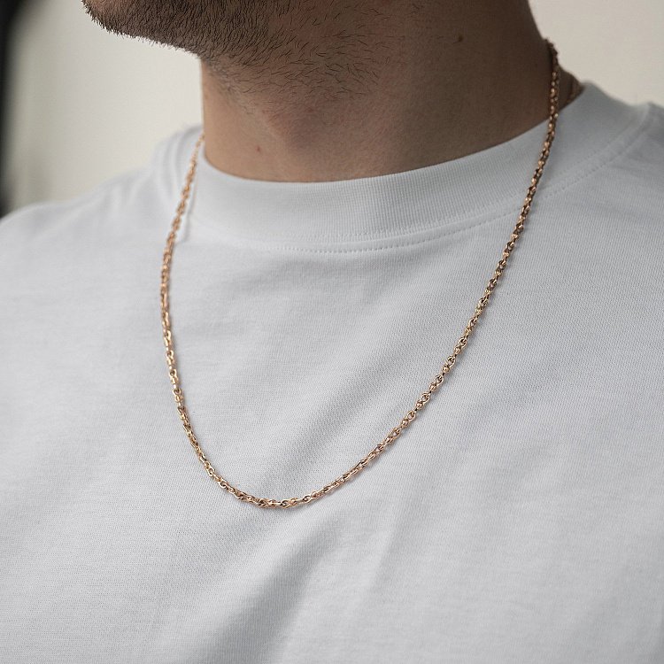 Мужская золотая цепочка ц00563 от ювелирного магазина Оникс - 1