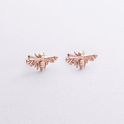 Золоті сережки - пусети "Оса" с09260