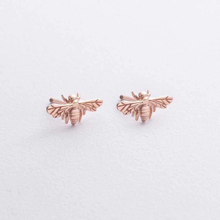 Золоті сережки - пусети "Оса" с09260 від ювелірного магазину Онікс