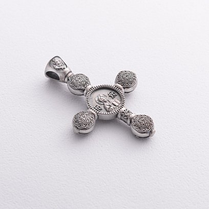 Мужской православный крест "Спас Нерукотворный. Икона Божией Матери" 1603