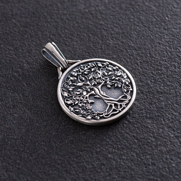 Срібний кулон "Дерево життя" (можливе гравіювання) 133187 від ювелірного магазину Онікс - 9