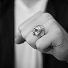 Серебряное кольцо с черепом (чернение) 112192 от ювелирного магазина Оникс - 1
