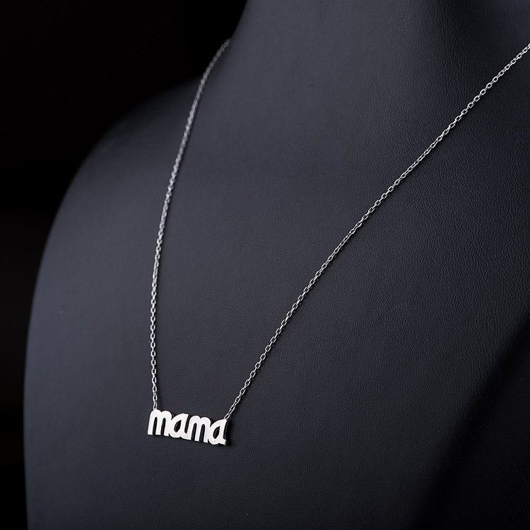 Серебряное колье Мама 18555 от ювелирного магазина Оникс - 4