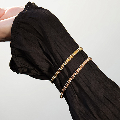 Браслет "Шарики" в красном золоте б05785 №2