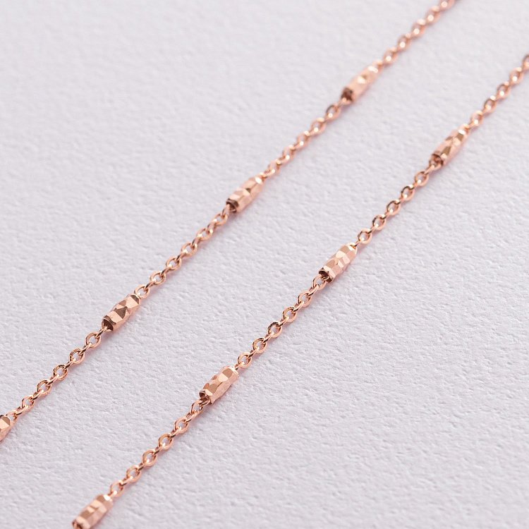 Ланцюжок в червоному золоті (2 мм) ц00419 від ювелірного магазину Онікс - 1