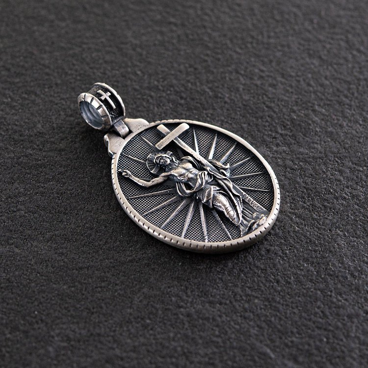 Серебряный кулон "Воскресший Иисус Христос" 133182 от ювелирного магазина Оникс - 5