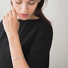Жорсткий браслет Love з білого золота б02051 от ювелирного магазина Оникс - 7