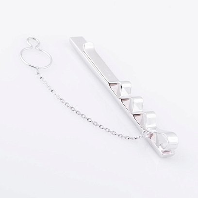 Зажим для галстука из белого золота заж00120 №2