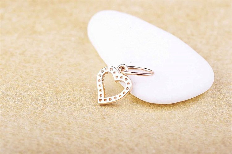 Підвіска "Сердечко" (фіаніт) п01323 від ювелірного магазину Онікс - 3