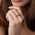 Золотое кольцо с белыми и черными бриллиантами кб0471di от ювелирного магазина Оникс - 5