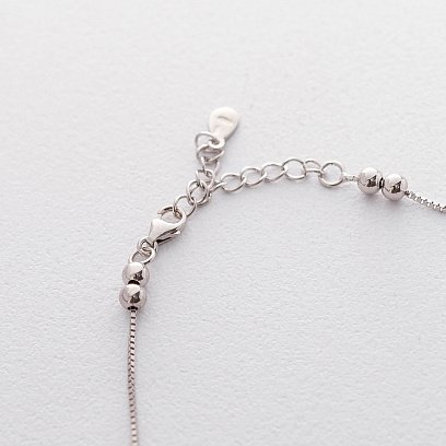 Срібний браслет на ногу 141352 №2