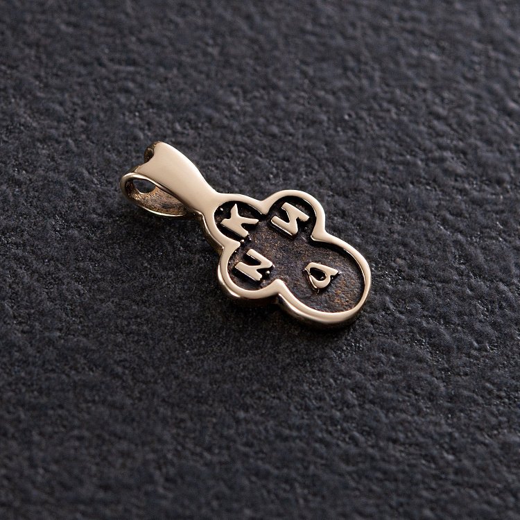 Детский крестик в желтом золоте п03789 от ювелирного магазина Оникс - 3