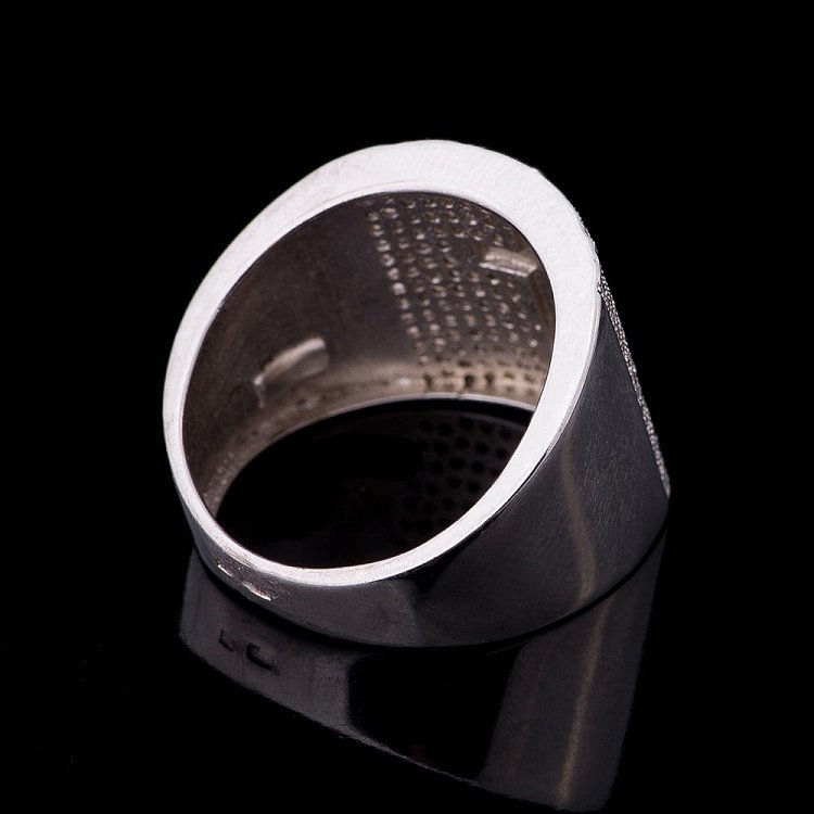 Каблучка (фіаніти, родій) 111394 - 5 Каблучка (фіаніти, родій) 111394 від ювелірного магазину Онікс - 5