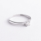 Заручальна золота каблучка з фіанітом к08520 от ювелирного магазина Оникс - 1