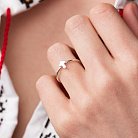 Серебряное кольцо с крестиком 112646 от ювелирного магазина Оникс - 5