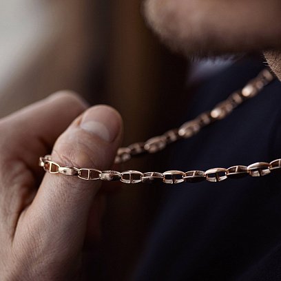 Мужская золотая цепочка ц00521 №5