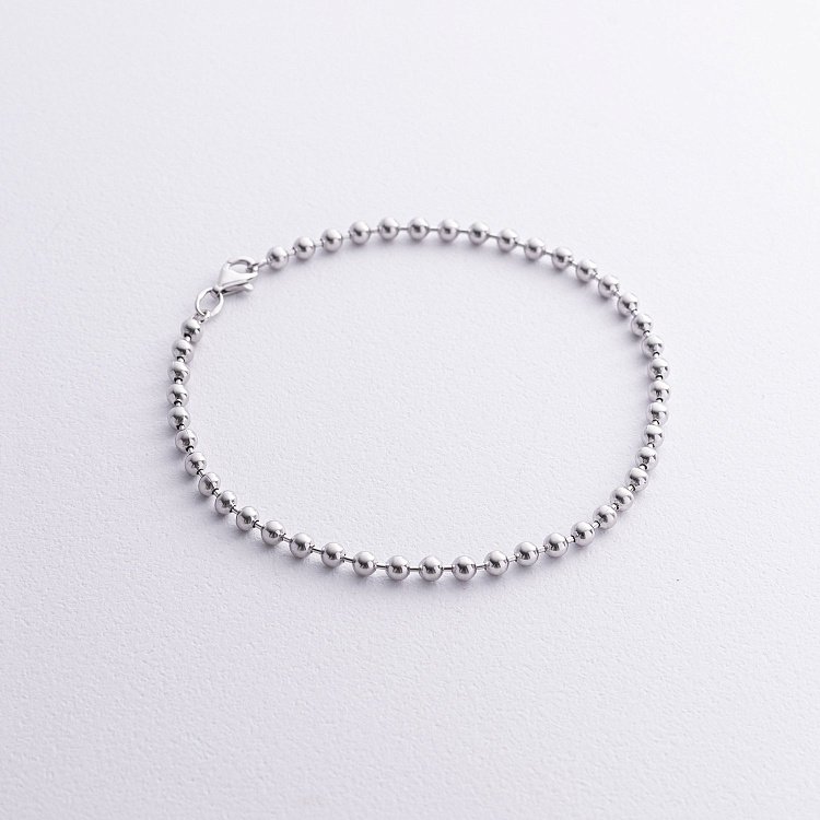 Браслет "Кульки" у білому золоті б04729 від ювелірного магазину Онікс