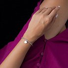 Серебряный шариковый браслет "Сердечко" 141512 от ювелирного магазина Оникс - 1