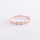 Золотое кольцо "Цепочка" к07073 от ювелирного магазина Оникс - 3