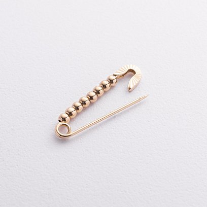 Золотая булавка "Шарики" зак00361